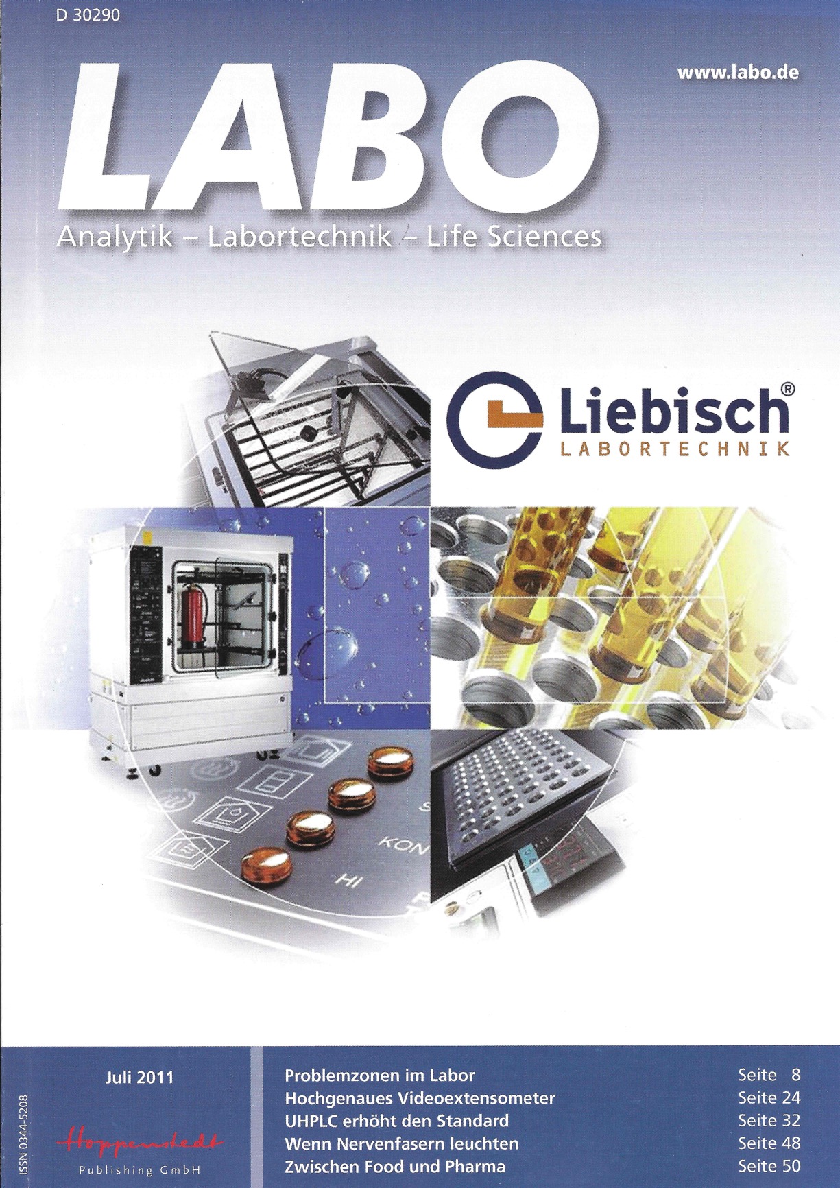 Labo Magazin - Ausgabe Juli 2011 - Liebisch auf dem Titelblatt