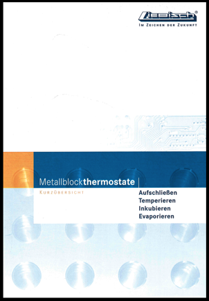 Alter Liebisch Katalog Metallblockthermostate 90er Jahre